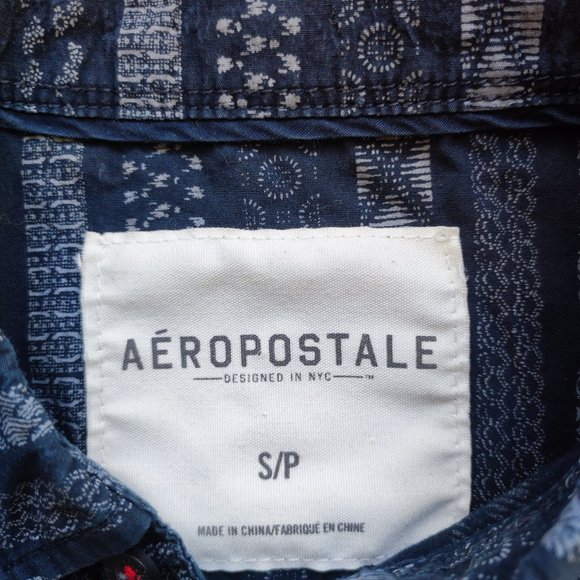 Aeropostale long sleeve button up shirt men's size S - Picture 4 of 4